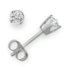 Afbeelding in Gallery-weergave laden, 1 karaat ronde diamanten solitaire oorbel dames sieraden - harrychadent.nl
