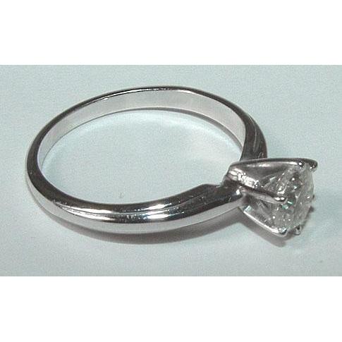 1 karaat ronde diamanten solitaire ring wit goud 14K - harrychadent.nl