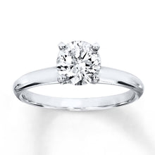 Afbeelding in Gallery-weergave laden, echte round diamant 1karaat ring vooraanzicht
