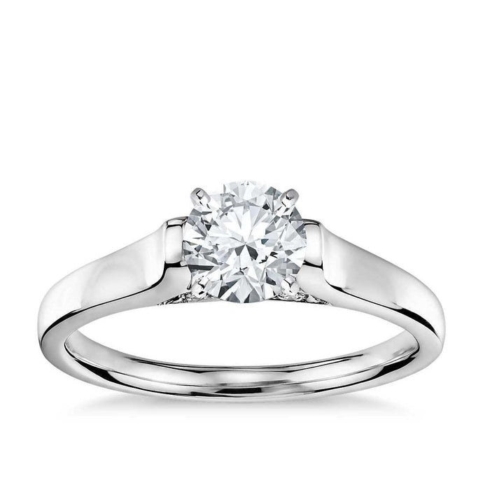 1 karaat ronde solitaire diamanten verlovingsring gouden sieraden - harrychadent.nl