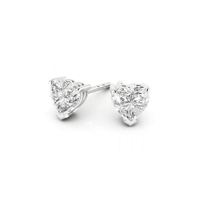 1 karaat sprankelende diamanten dames oorknopjes wit goud 14K - harrychadent.nl