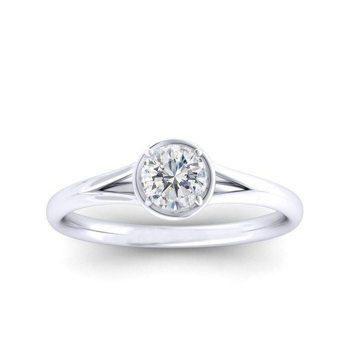 1 karaat sprankelende solitaire diamanten verlovingsring - harrychadent.nl