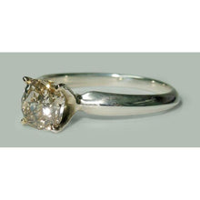 Afbeelding in Gallery-weergave laden, 1.50 karaat Stralende Echt Diamanten Solitaire Verlovingsring Wit Goud 14K
