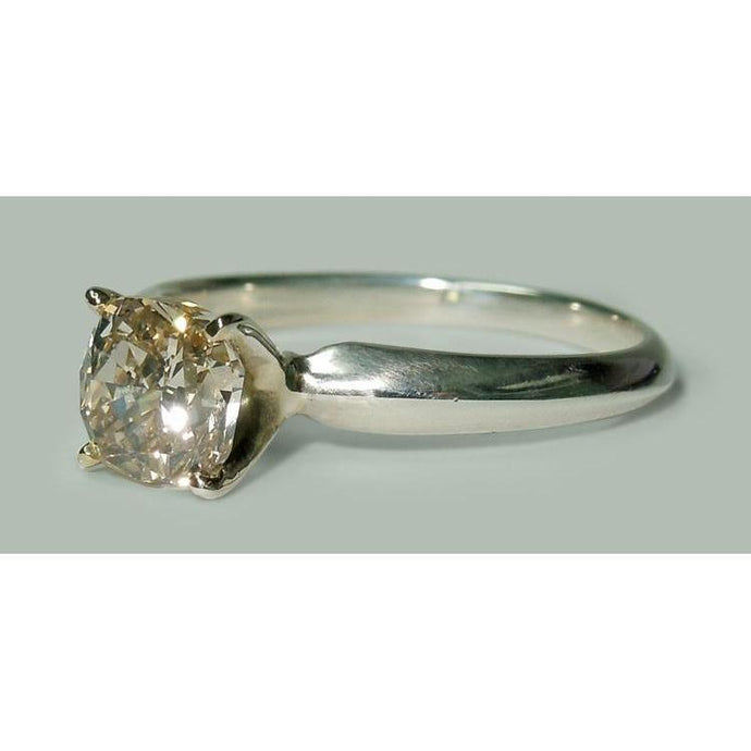 1.50 karaat Stralende Echt Diamanten Solitaire Verlovingsring Wit Goud 14K