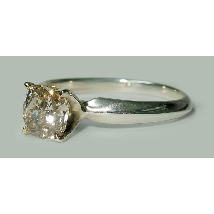1.50 karaat Stralende Echt Diamanten Solitaire Verlovingsring Wit Goud 14K