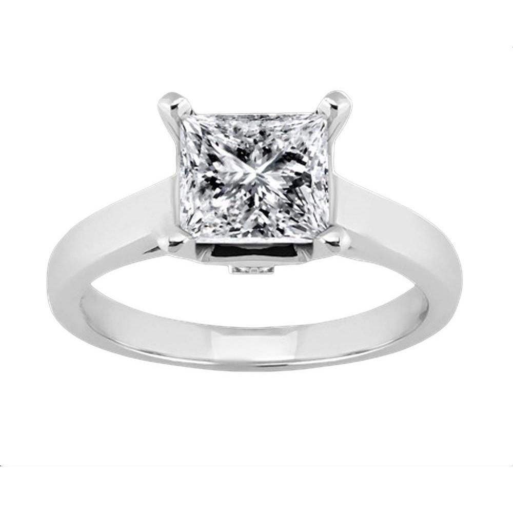 1.60 Karaat Prinses Solitaire Echt Diamanten Verlovingsring