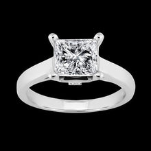 Afbeelding in Gallery-weergave laden, 1.60 Karaat Prinses Solitaire Echt Diamanten Verlovingsring

