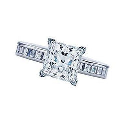 1.76 Karaat Echt Diamanten Prinses Geslepen Verlovingsring Goud