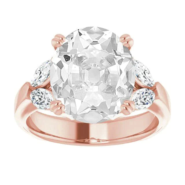 10 Karaat Ovale Diamanten Ring