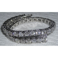 10,50 Karaat Natuurlijk uit de aarde gewonnen Diamanten Tennisarmband Sprankelende Dames Sieraden