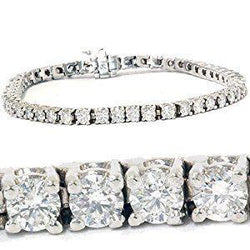 10.80 Karaat Tennisarmband Rond Briljant Natuurlijke uit de aarde gewonnen Diamanten