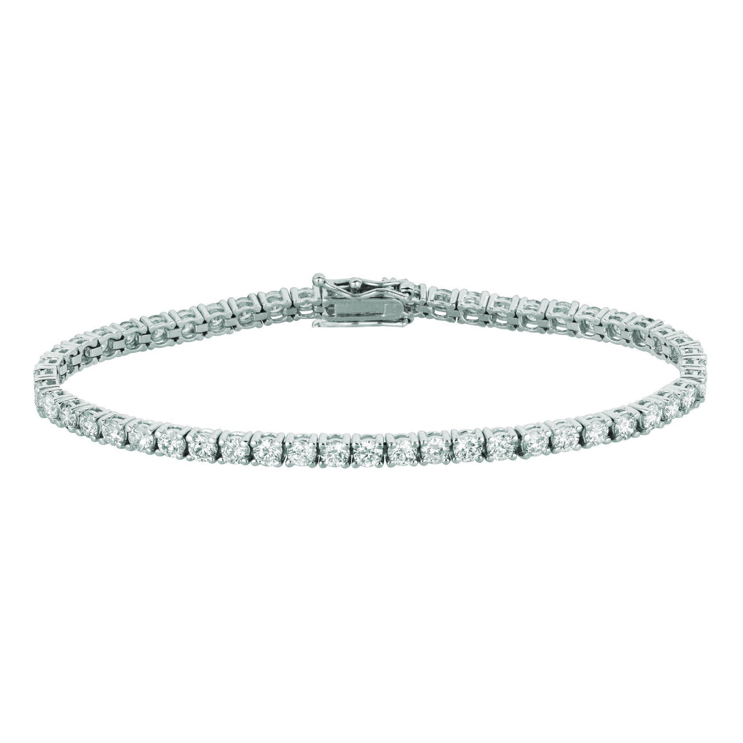 10 Aanwijzer Echt Diamanten Tennisarmband 5,10 Karaat 14K Witgoud
