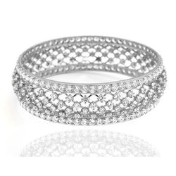 10 Karaat Rond Echt Natuurlijk uit de aarde gewonnen Diamanten Bangle Gouden Sieraden Nieuw
