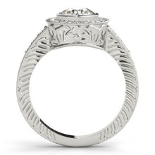 Afbeelding in Gallery-weergave laden, 1,25 karaat ronde diamanten Halo Fancy Ring goud wit 14K - harrychadent.nl
