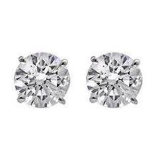 Afbeelding in Gallery-weergave laden, GIA-gecertificeerd 1,36 ct rond geslepen Natuurlijke echte diamanten ( niet in een laboratorium gekweekt ) oorknopjes
