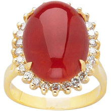 Afbeelding in Gallery-weergave laden, echte round diamant 13.25karaat ring vooraanzicht
