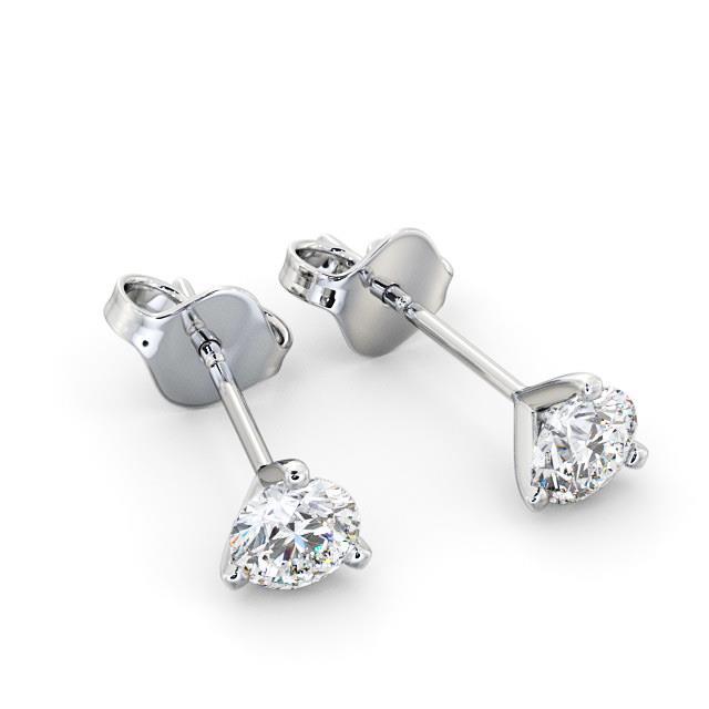 1,35 ct ronde diamanten oorknop voor dames - harrychadent.nl