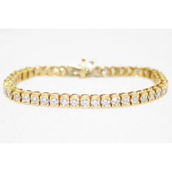 Natuurlijk Diamanten Armband 9ct - Geelgoud 14K