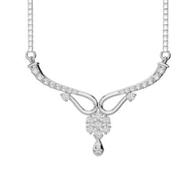 Afbeelding in Gallery-weergave laden, 14k witgouden ronde diamanten damesketting sprankelende sieraden 4 karaat
