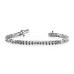 14K Witgouden Tennisarmband 7,50 ct Ronde Briljant Geslepen Echt Diamanten