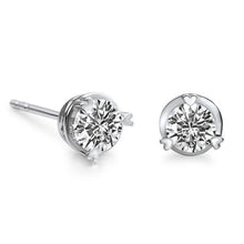 Afbeelding in Gallery-weergave laden, GIA-gecertificeerd 1,80 ct ronde Natuurlijke echte diamanten ( niet in een laboratorium gekweekt ) fijne oorbel wit goud

