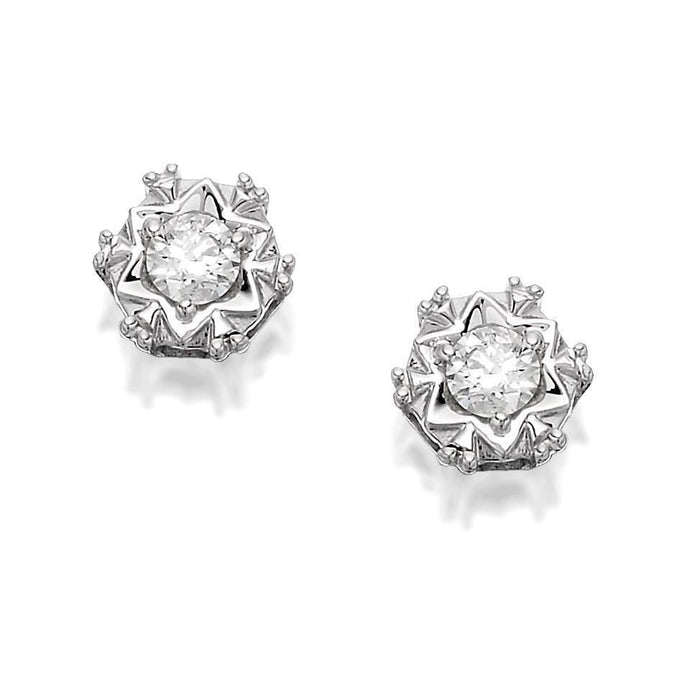 1,5 ct sprankelende ronde geslepen diamanten oorknopjes - harrychadent.nl