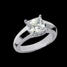 Afbeelding in Gallery-weergave laden, 1,50 Karaat Prinses Diamanten Solitaire Ring 4 Tanden Gouden Sieraden
