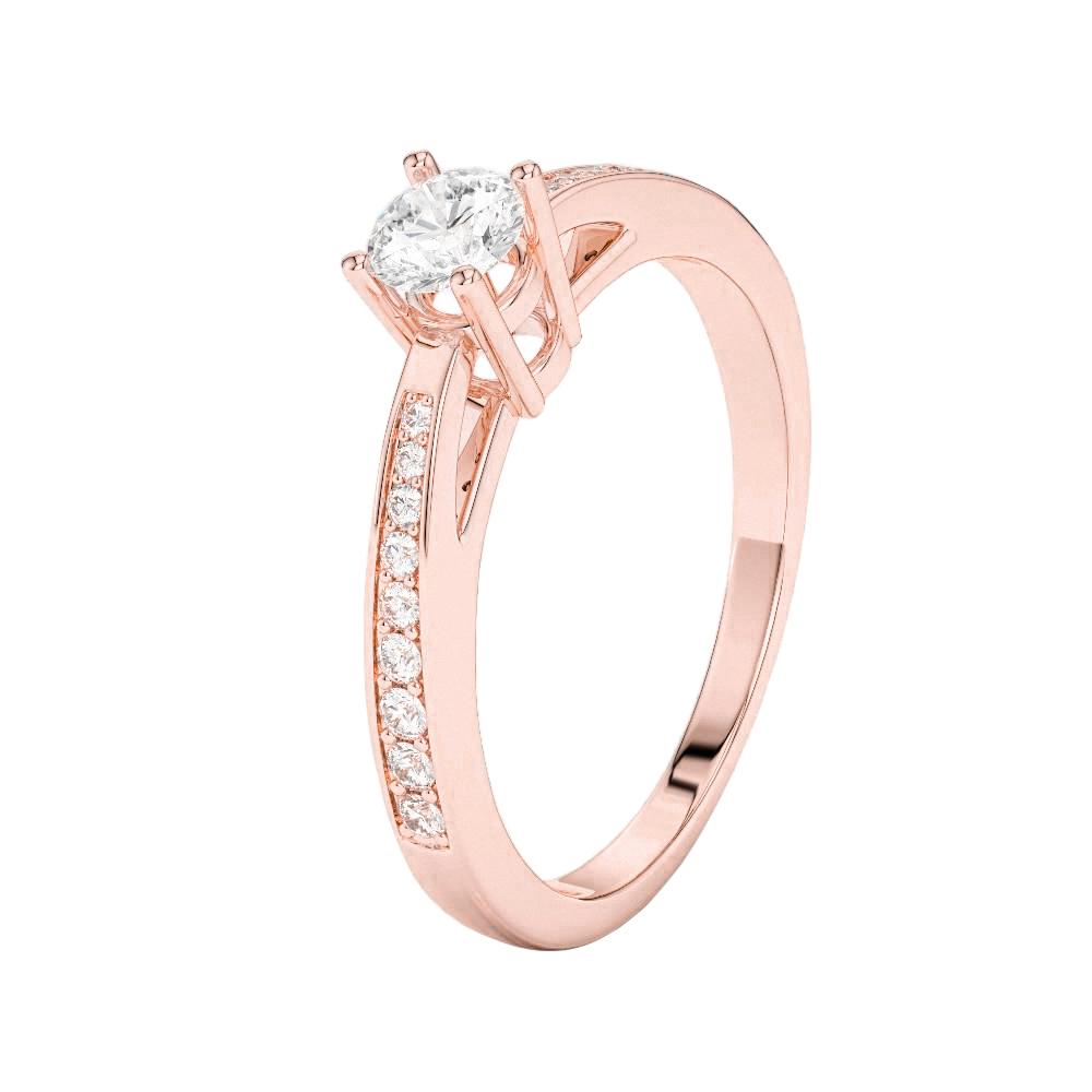 1,50 ct sprankelende ronde geslepen diamanten jubileumring 14K roségoud - harrychadent.nl