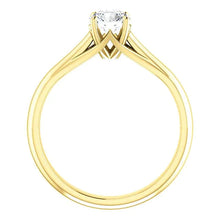 Afbeelding in Gallery-weergave laden, 1,50 ct. Ronde Geelgouden Solitaire Ring met Diamanten 4 Prongs
