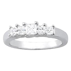 1,50 karaat Diamanten verlovingsring prinses wit goud 14K