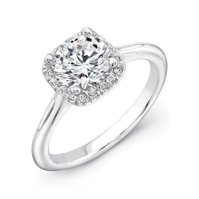 1,50 karaat Halo natuurlijke diamanten verlovingsring wit goud 14K - harrychadent.nl