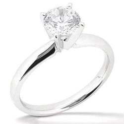 1,50 karaat diamanten solitaire ring witgouden sieraden