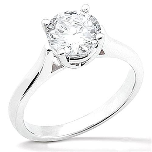 1,50 karaat diamanten solitaire witgouden 14K verlovingsring - harrychadent.nl