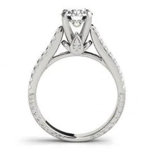 Afbeelding in Gallery-weergave laden, 1,50 karaat ronde diamanten witgouden fancy ring met accenten - harrychadent.nl
