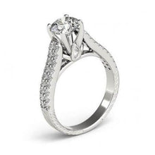Afbeelding in Gallery-weergave laden, 1,50 karaat ronde diamanten witgouden fancy ring met accenten - harrychadent.nl
