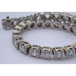 11 Karaat VS Natuurlijke Diamant Halve Lunette Nieuwe Tennisarmband