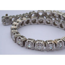 Afbeelding in Gallery-weergave laden, 15 Caraat Versus Echt Diamanten Halve Ring Nieuwe Tennisarmband
