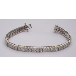 11 Karaat Natuurlijke Diamanten Tennis Tapijt Armband
