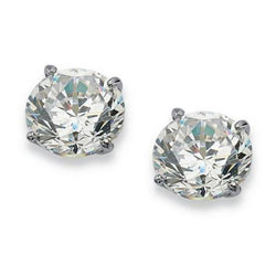 1,60 karaat viertand set ronde diamanten oorbel sieraden Nieuw