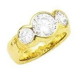 1,70 ct verlovingsring met drie stenen diamanten Nieuw