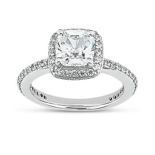 1,75 ct kussen ronde diamanten halo ring - harrychadent.nl