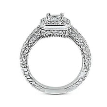 Afbeelding in Gallery-weergave laden, 1,75 karaat diamanten verlovingsring Pave-instelling Milgrain sieraden Nieuw - harrychadent.nl
