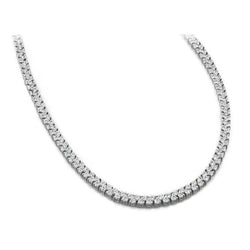 22 Karaat Kleine Natuurlijke Diamanten Gouden Tennis Ketting
