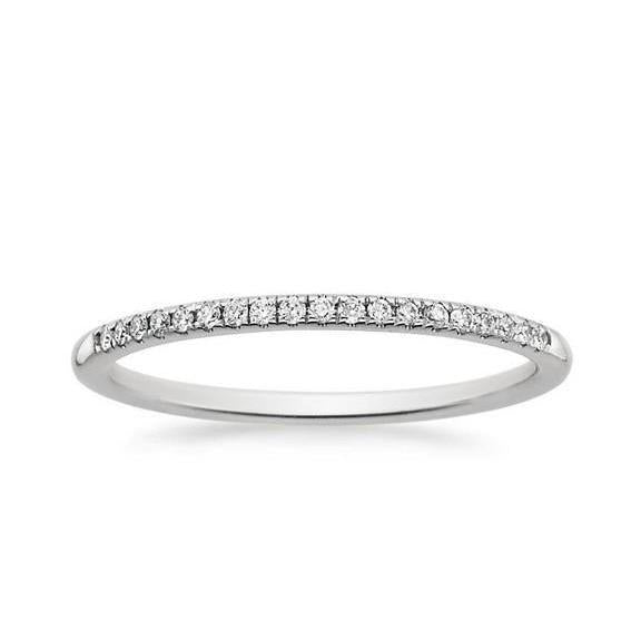 1,9 ct ronde geslepen diamanten dames trouwring 14K witgoud - harrychadent.nl