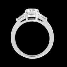 Afbeelding in Gallery-weergave laden, 1,20 Ct. Echt Diamanten Drie Stenen Trouwring Rond &amp; Baguette Cut

