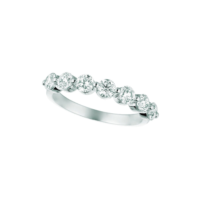 1,25 Karaat Echt Diamanten Halve Eeuwigheid Fancy Band Wit Goud 14K
