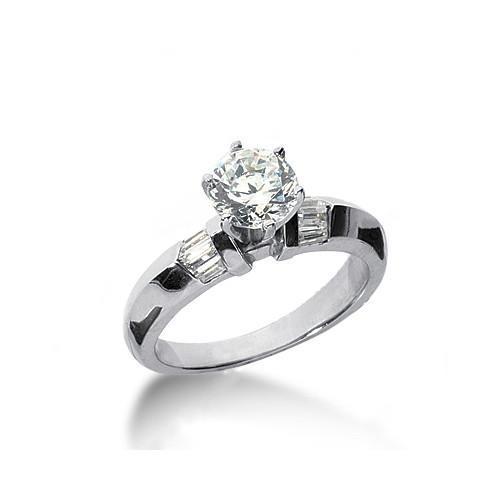 1,25 Karaat Echt Diamanten Jubileumring 3 Stenen Stijl