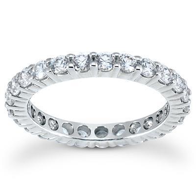 1,25 ct Ronde Echt Diamanten Eeuwigheid Dames Band Massief Goud 14K