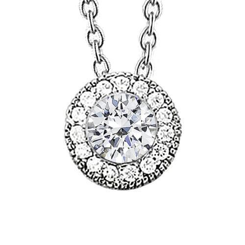 1.30 karaat diamanten hanger wit goud 14K Nieuw - harrychadent.nl