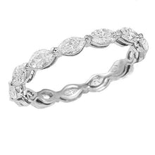 Afbeelding in Gallery-weergave laden, 1,30 karaat Witgouden Dames Marquise Cut Eternity Echt Diamond Band
